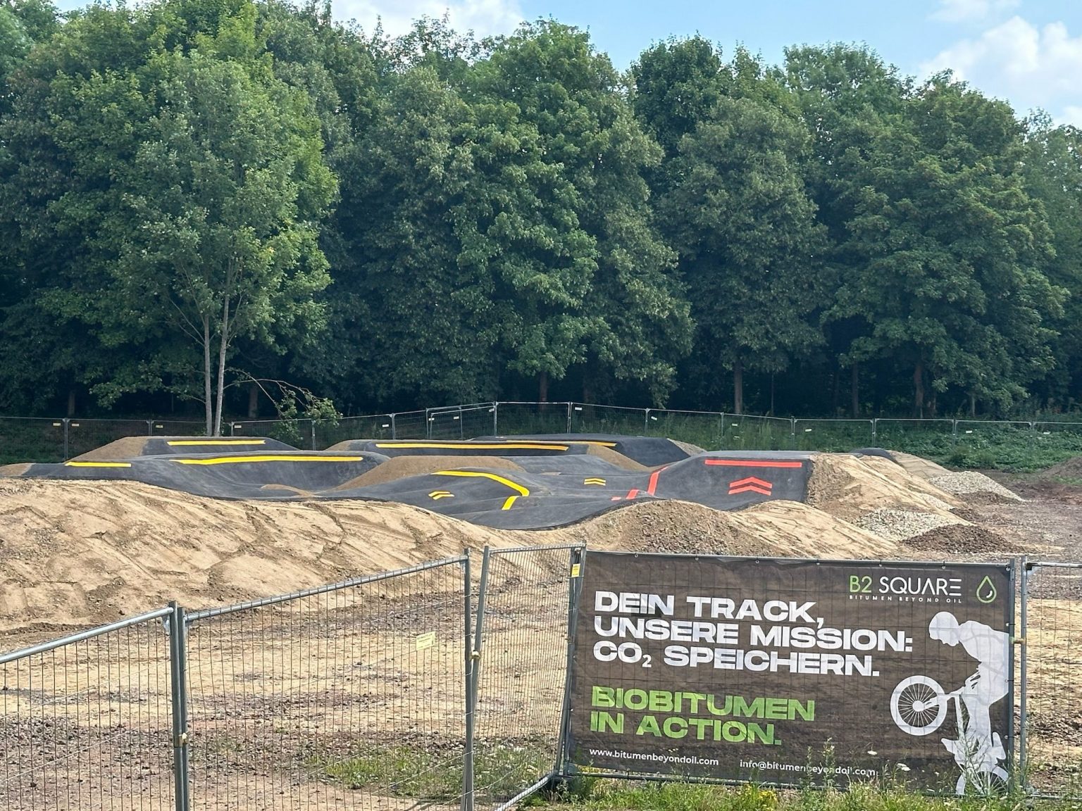 First BioBitumen pump track